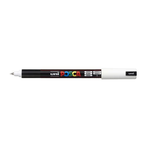 Dekormarker 0,7mm, Uni Posca PC-1MR fehér