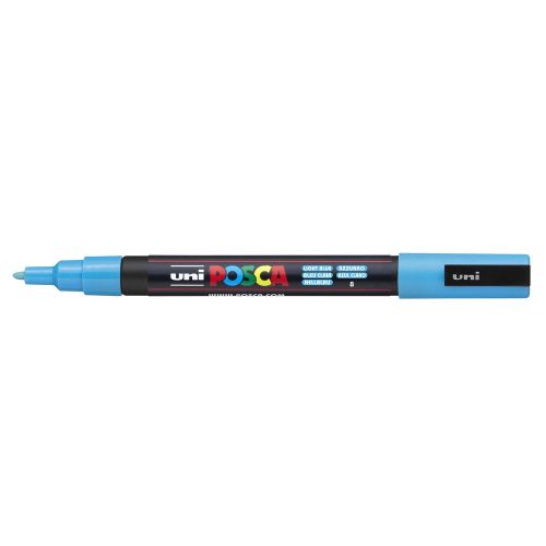 Dekormarker 0,9-1,3mm, Uni Posca PC-3M világoskék