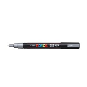 Dekormarker 1,8-2,5mm, Uni Posca PC-5M ezüst