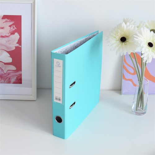 Iratrendező A4, 5cm,lapraszerelt, Bluering® Smart türkiz