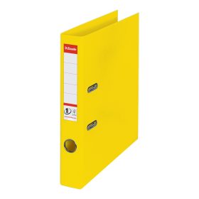   Iratrendező A4, 5cm, PP élvédő sínnel, Esselte Standard Vivida sárga