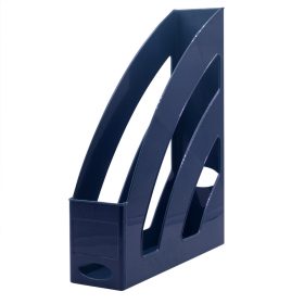   Iratpapucs 8cm, műanyag, 80x327x253mm, Bluering®, sötétkék