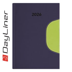   Határidőnapló Memphis B5 heti, fehér lapokkal kék-zöld Dayliner 2026.