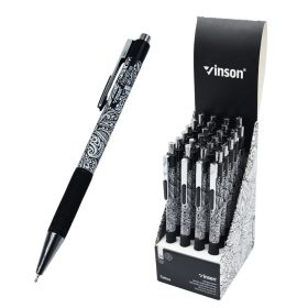   Golyóstoll nyomógombos 0,7mm Vinson Tattoo 103 vegyes test displ 24 db/display