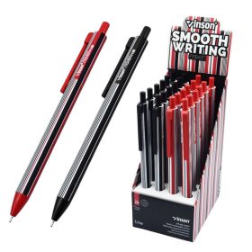   Golyóstoll nyomógombos 0,7mm Vinson Line F4 vegyes test displ 24 db/display