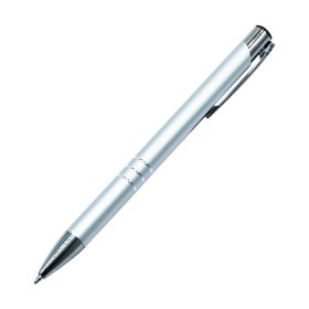   Golyóstoll nyomógombos fém ezüst test, Channel, írásszín kék