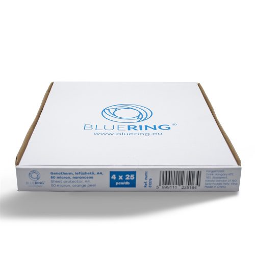 Genotherm lefűzhető, A4, 50 micron narancsos Bluering® 25 db/csomag, 4 csomag/karton kínáló