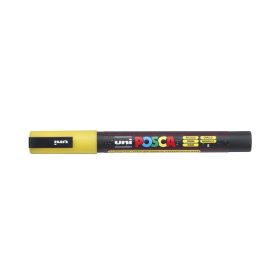Dekormarker 0,9-1,3mm, Uni-Posca PC-3ML csillámló sárga