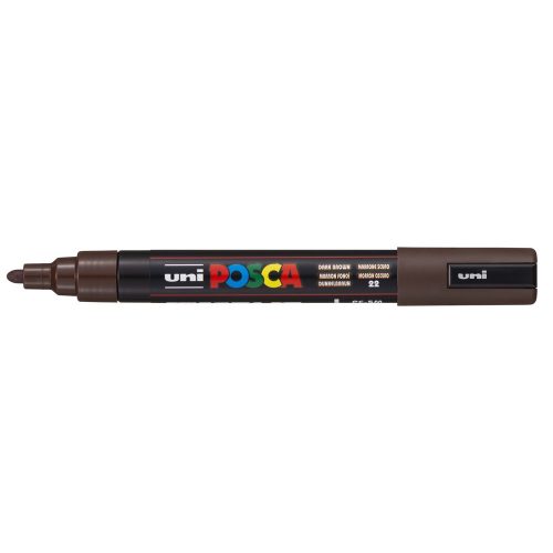 Dekormarker 1,8-2,5mm, Uni Posca PC-5M sötét barna