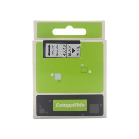  Feliratozógép szalag kompatibilis Dymo S0720530/45013 12mmx7m ECO fekete/fehér