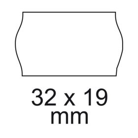   Árazószalag 32x19mm, stancolt 10 tekercs/csomag, Bluering®, fehér