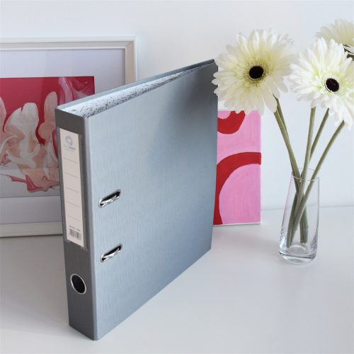 Iratrendező A4, 5cm,lapraszerelt, Bluering® Smart szürke