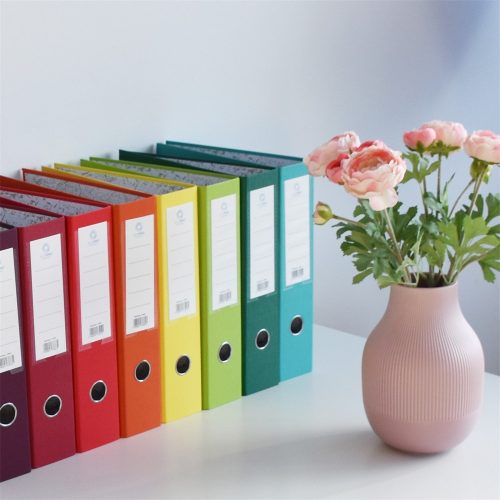 Iratrendező A4, 7,5cm,lapraszerelt, Bluering® Smart narancs