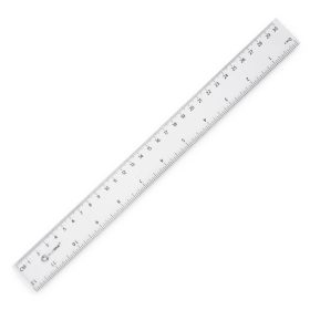 Vonalzó 30cm, kemény műanyag Bluering®